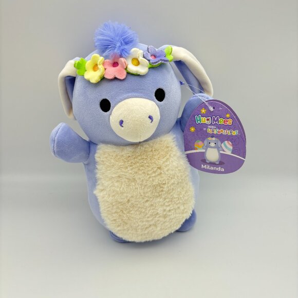 Squishmallows Hugmees 10" MILANDA the Donkey Easter, Kids Soft Stuffed Plush Toy - Picture 1 of 3